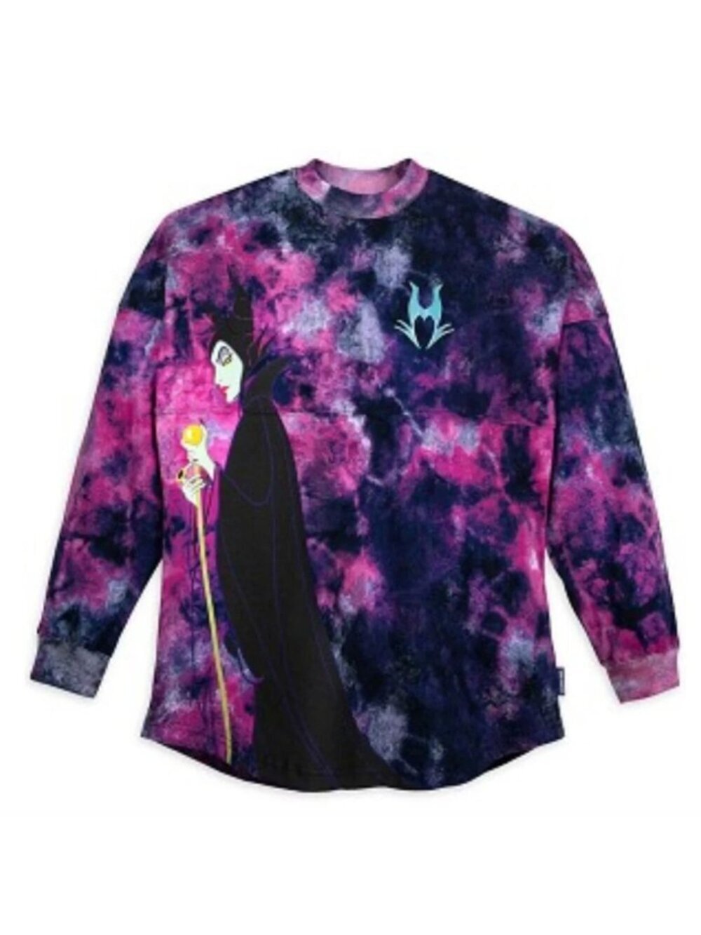 Disney Maleficent Villains Sleeping Beauty Spirit Jersey Tie Dye Top Size XS